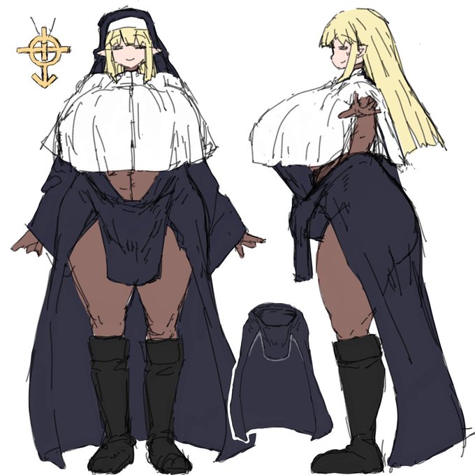 【ふたなり】聖職者。
エロくないけどやっぱりエロいコスチュームって難しい。 