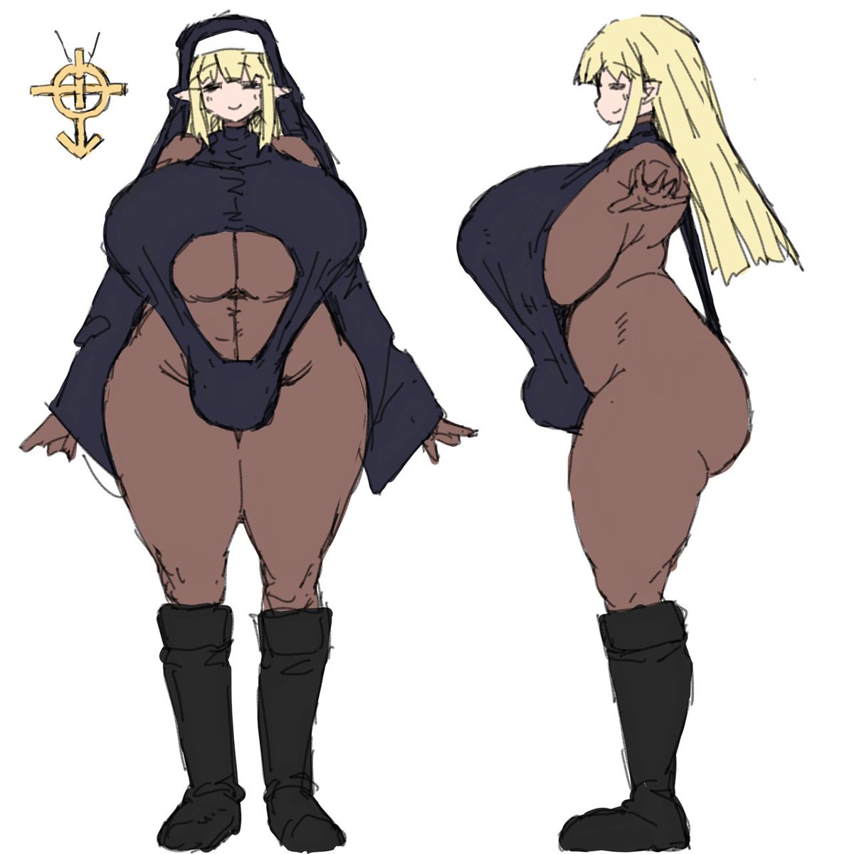 【ふたなり】聖職者。
エロくないけどやっぱりエロいコスチュームって難しい。 