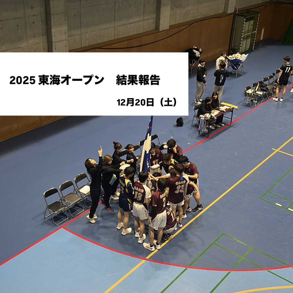 nvc_m's tweet photo. こんにちは！南山大学男子バレーボール部です。12/20（土）に行われた東海オープンの結果報告をさせていただきます。

vs三重大学
①18-25
②23-25
セットカウント0-2で三重大学の勝利

vs岐阜協立大学A
①18-25
②18-25
ゲームセット0-2で岐阜協立大学Aの勝利 https://t.co/rHbRuZI8Sj