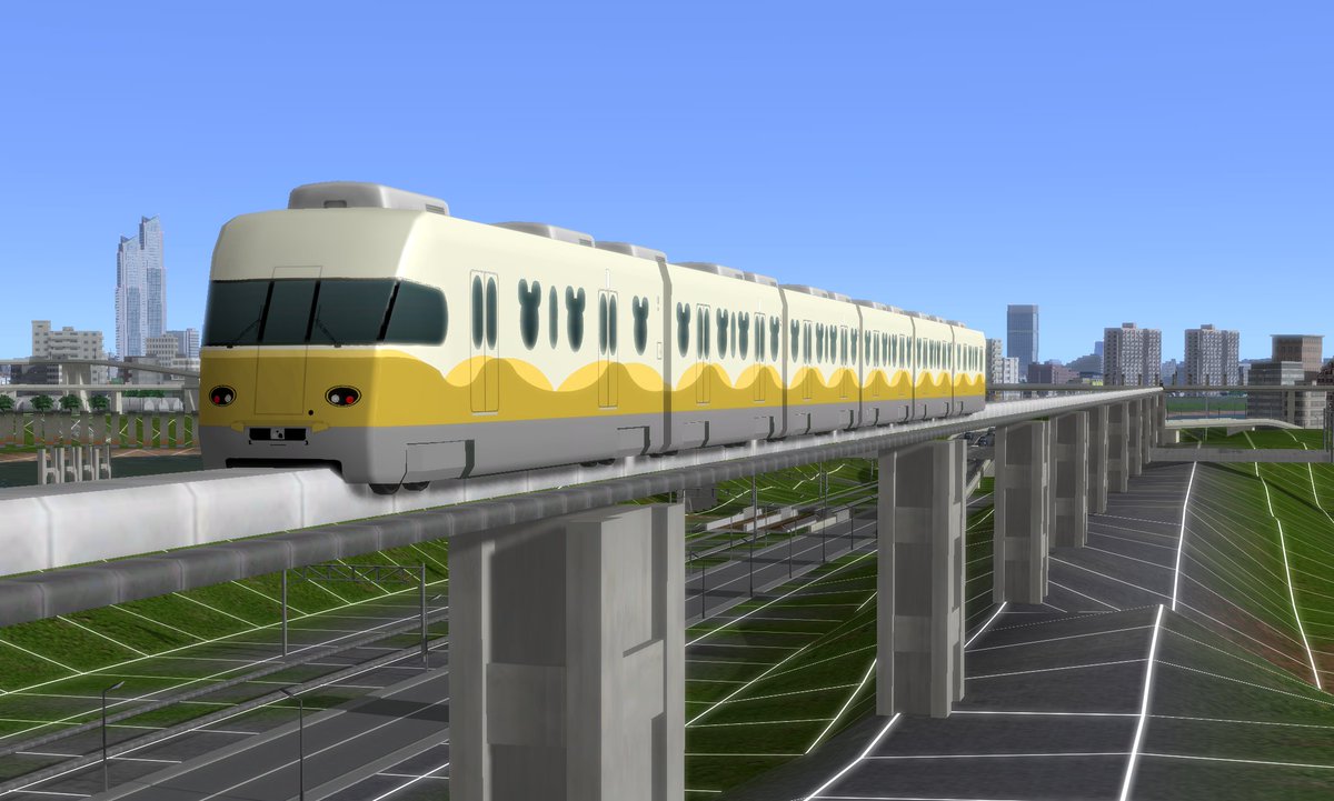 exp_poyo's tweet photo. #A列車で行こう9
モノレール（走れる） https://t.co/pfF2xT74Sp