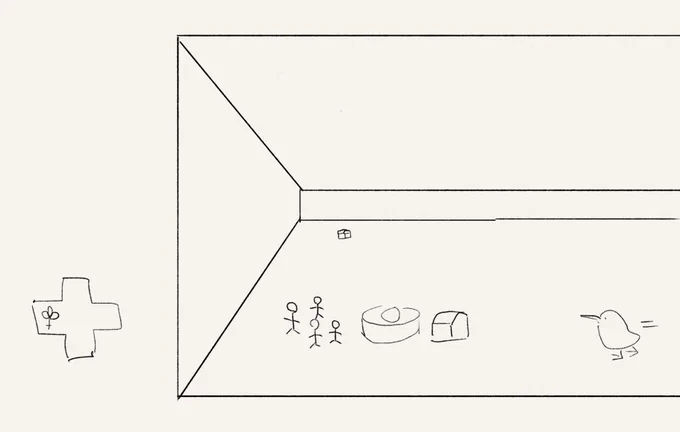 お出しできるほど満足な出来のものがないから代わりにちょっと前に描いたディープダンジョンのらくがきあげます 