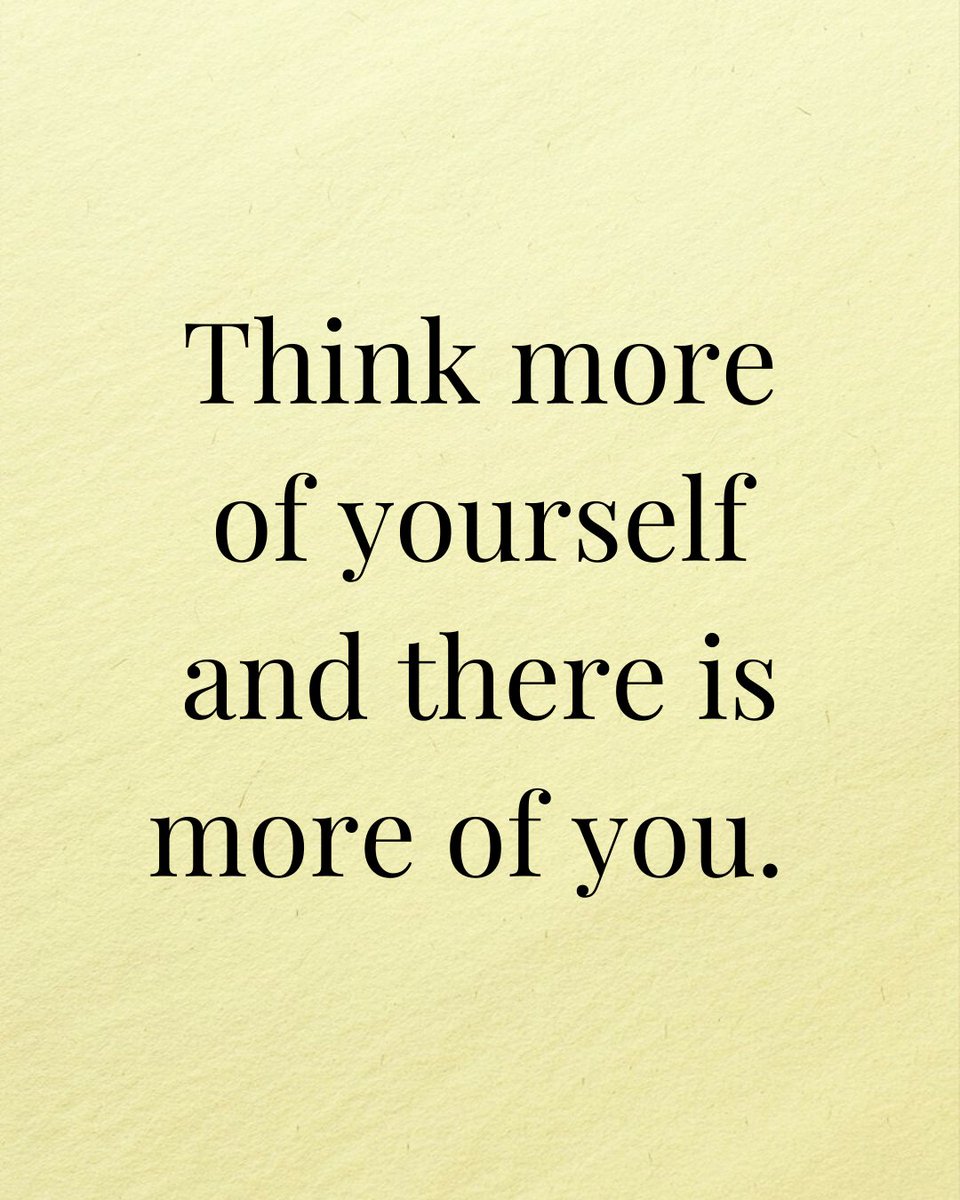 Stop comparing yourself to others. 👀

Focus more on YOU.

If your vision for yourself is low-res, don't be surprised when your impact is pixelated. 📺

Thinking more of yourself isn’t about arrogance; it’s about expansion. Embracing the mindset of abundance.