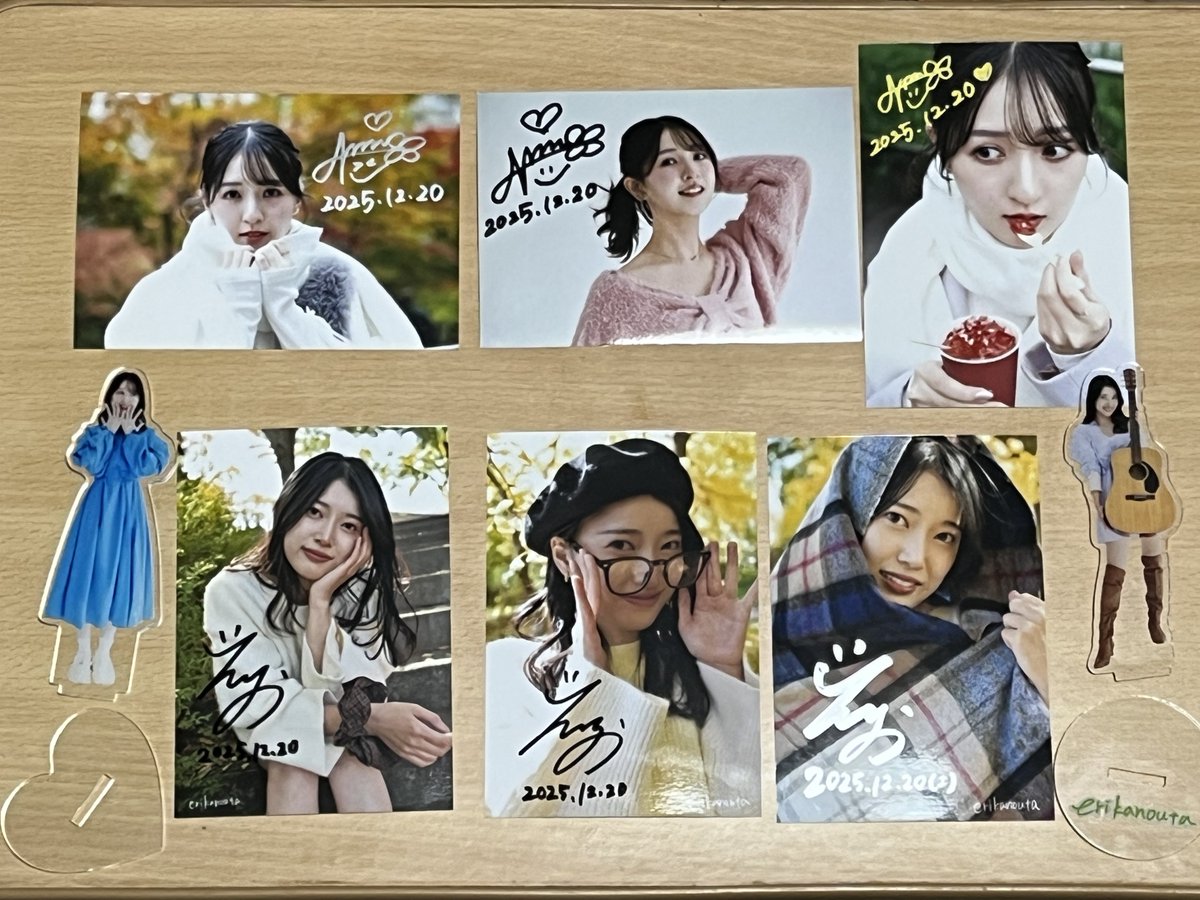 ブロマイドにサイン頂きました👍 今日残念ながら来れなかったまめさん