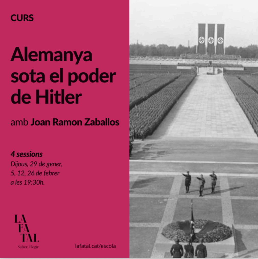 A finals de gener comença aquest fantàstic curs impartit pel <a href="/JRZaballos/">Joan Ramon Zaballos</a>.

Apunteu-vos!

👉 lafatal.cat/esdeveniments/…