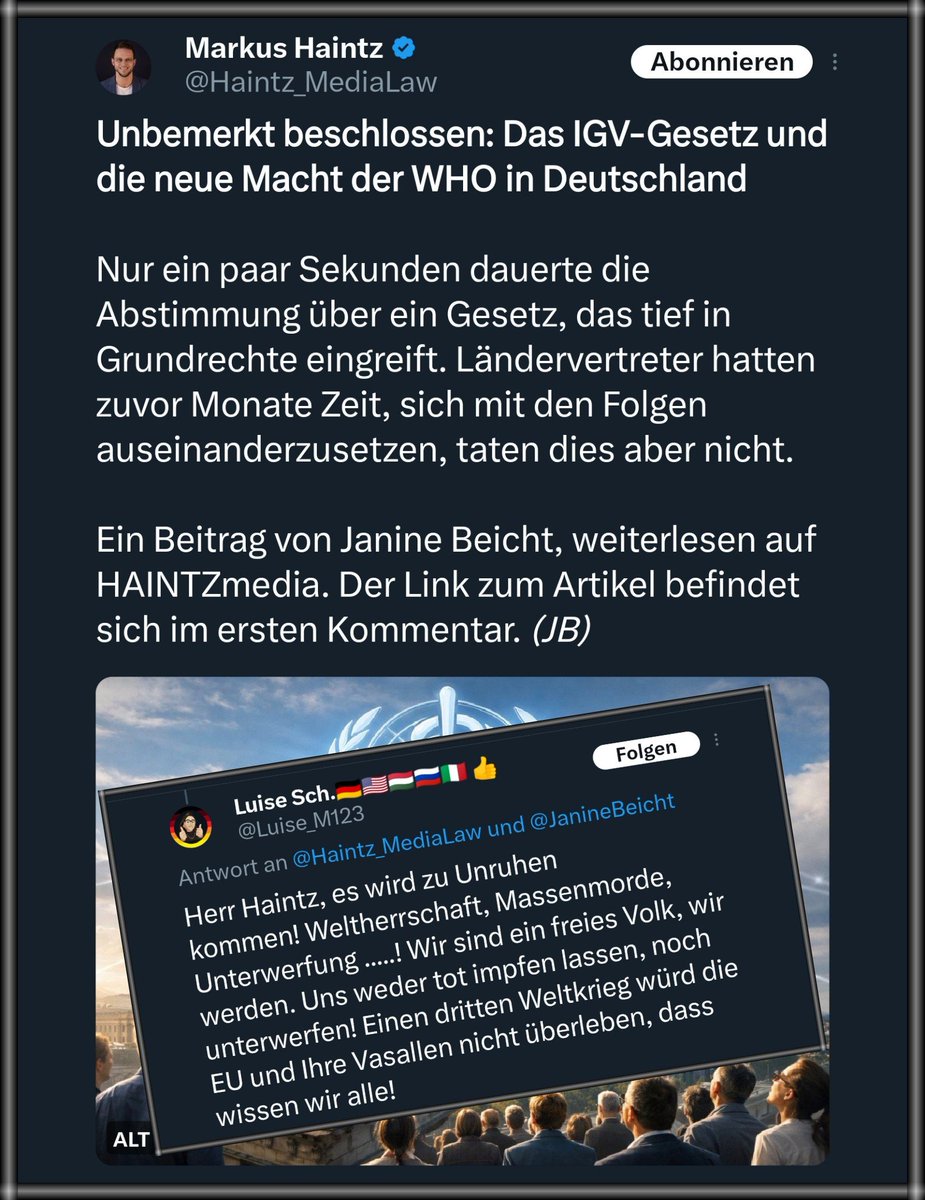 rumpelratz01's tweet photo. Hier das Ergebnis, wenn der selbsternannte Journalist, #Haintz und seine ebenfalls selbsternannte Journalistin, die Lohnschreiberin #Beicht, beide ohne Qualifikation, ihre Unwahrheiten respektive Halbwahrheiten verbreiten. https://t.co/J3c3aZtPlr
