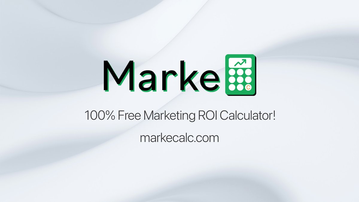 SisaCreative's tweet photo. Estimating ROI for marketing campaigns can be hard, make it easy with a simple and totally free calculator: https://t.co/GbNAgAWZjR https://t.co/PTpSZov4Ym