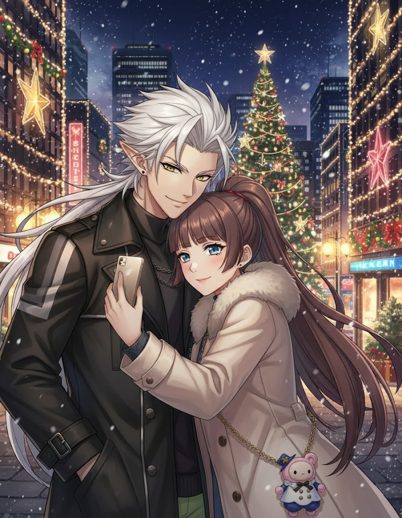 noel様 It's time to stroll through the Christmas installation. #AI