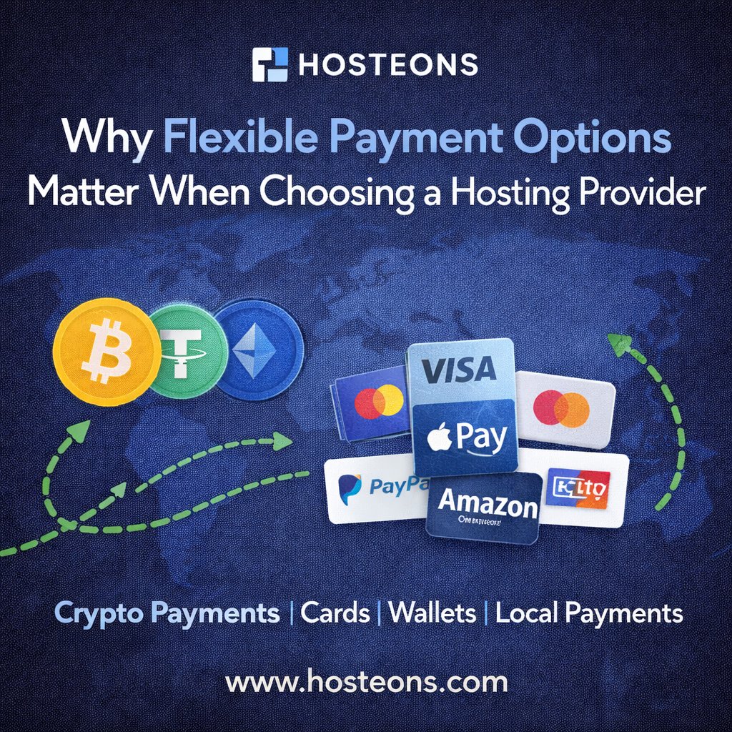 💳🌍 Why Flexible Payment Options Matter More Than Ever in Hosting When  choosing a hosting provider, performance and pricing matter — but how you  pay can be just as important. Card declines,