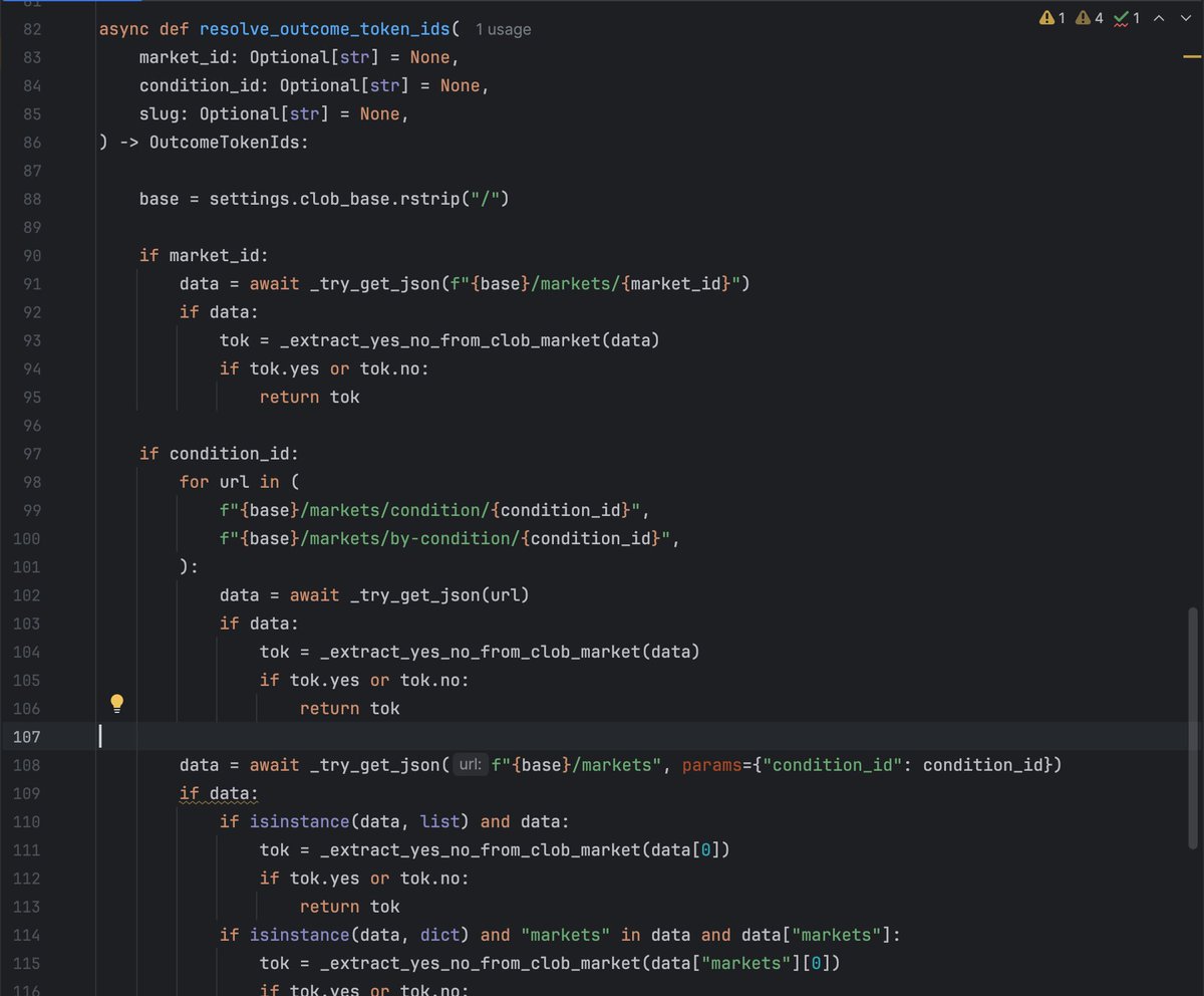 Argona0x's tweet image. programmers are making $10k-200k monthly on polymarket

here's how they actually do it

///

1. arbitrage bots

buy YES + NO when combined price &amp;lt; $1

example: YES at 48¢ + NO at 49¢ = 97¢ total

you lock $0.03 profit per $1 no matter who wins

trader "distinct-baguette" made…