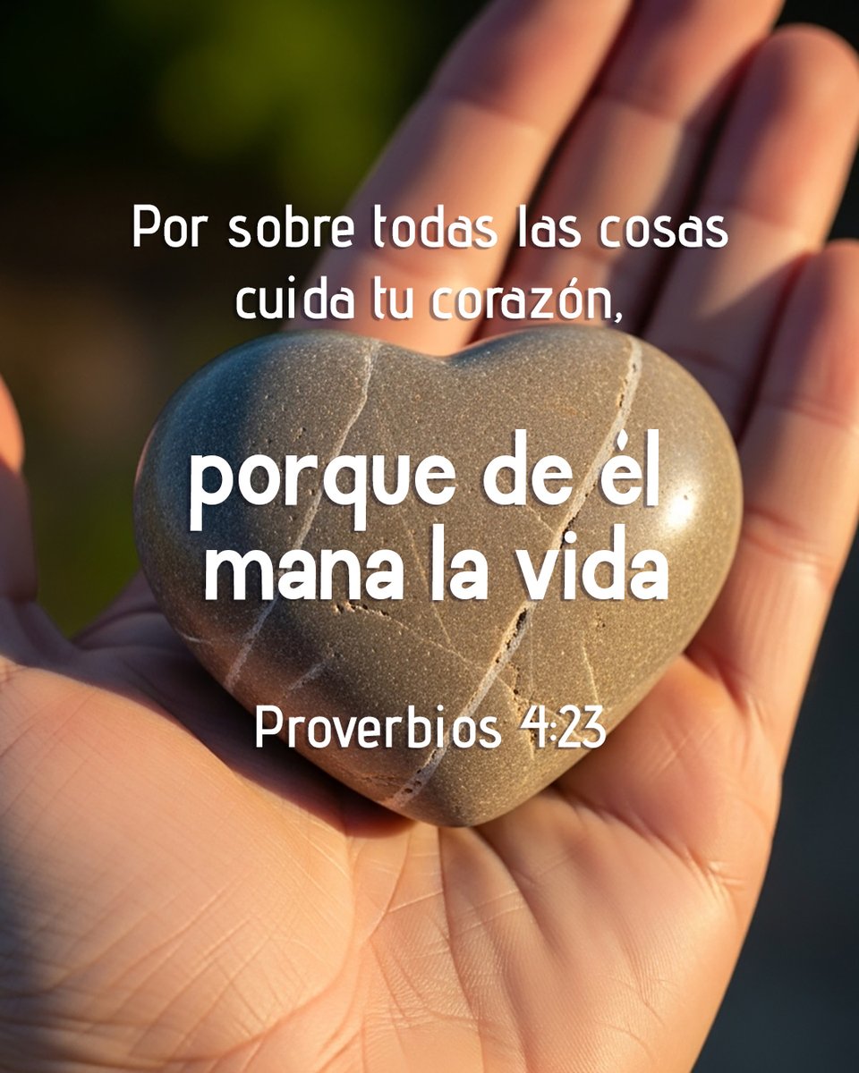 CercaEsta's tweet photo. Por sobre todas las cosas cuida tu corazón, porque de él mana la vida— Proverbios 4:23
#reflejar #corazón #proverbio #persona #biblia https://t.co/lw6wC7iBfF