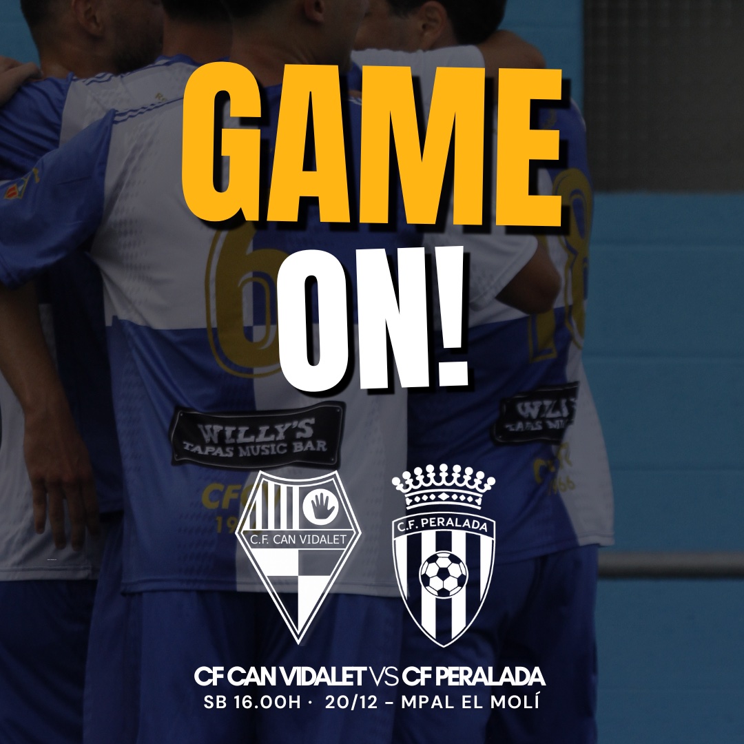⏱️ Comença el partit!!! Roda la pilota al Molí 🔵⚪

⚔️ CF Can Vidalet – CF Peralada