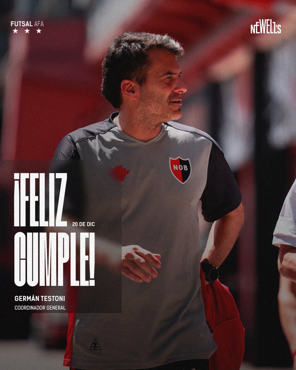 Saludamos en su cumpleaños a Germán Testoni, coordinador general de nuestra disciplina 👏🏻

¡Felicidades! ❤️🖤
