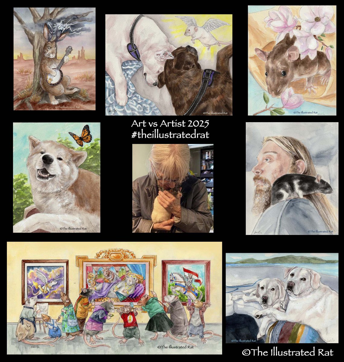 Art vs Artist 2025 #theillustratedrat #artvsartist2025  You can find me on most social media. Commissions open. Thanks for looking.