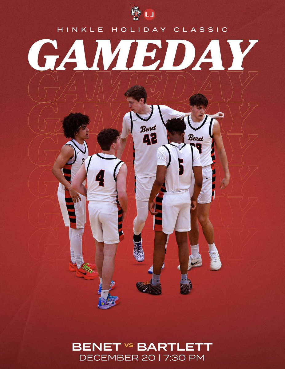 BenetHoops's tweet image. First day of the Hinkle Holiday Classic!
🚨GAME DAY🚨
🆚 Bartlett
📍Jacobs High School
Algonquin, IL
⏰ 7:30PM
#REDWINGNATION