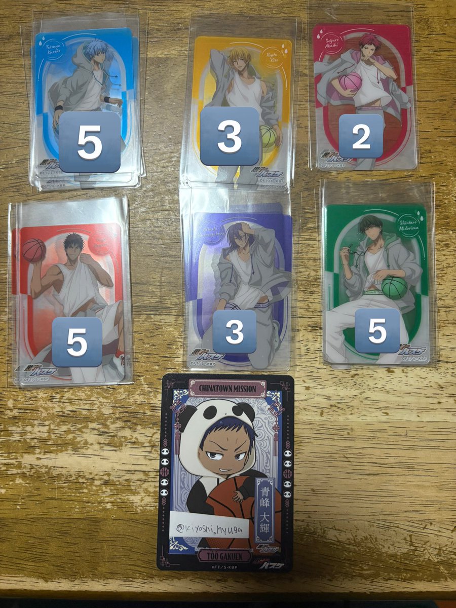 黒バス】ショウワノート おみくじ アクリルブロック 黄瀬 ジャンフェス