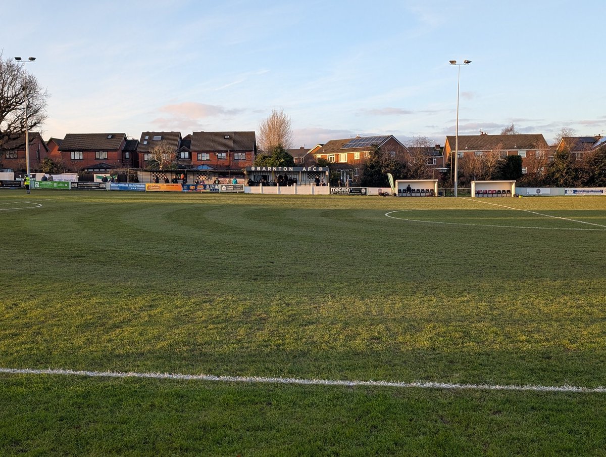 It's December and we have patterns cut into the pitch. Mad how much the pitch has improved.