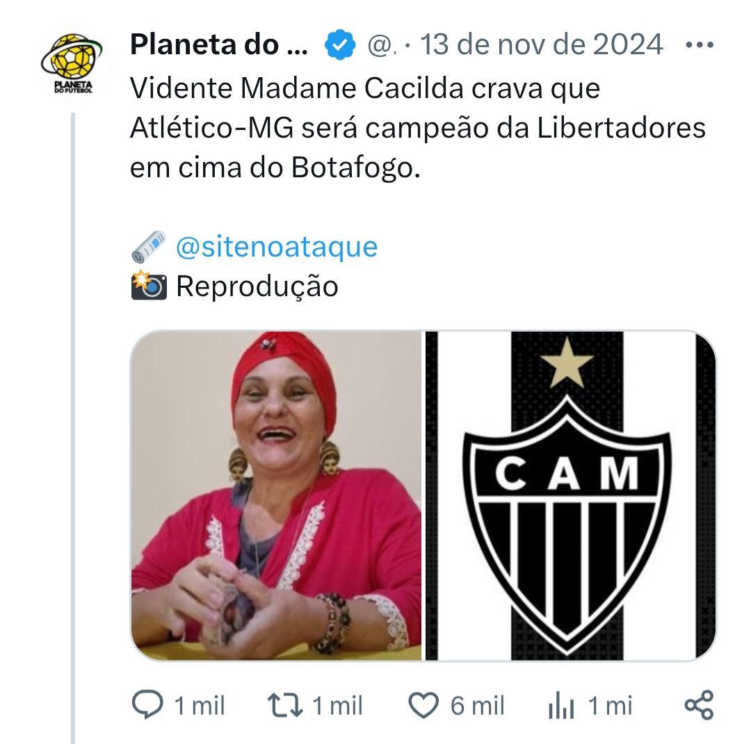 Estão deixando a gente sonhar..