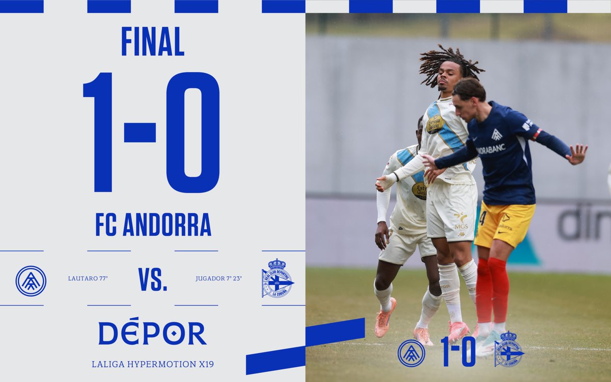 RCDeportivo's tweet image. Final en Andorra.

⏱️ 90+5’ | 1️⃣ - 0️⃣ |

#AndorraDépor #LaLigaHypermotion