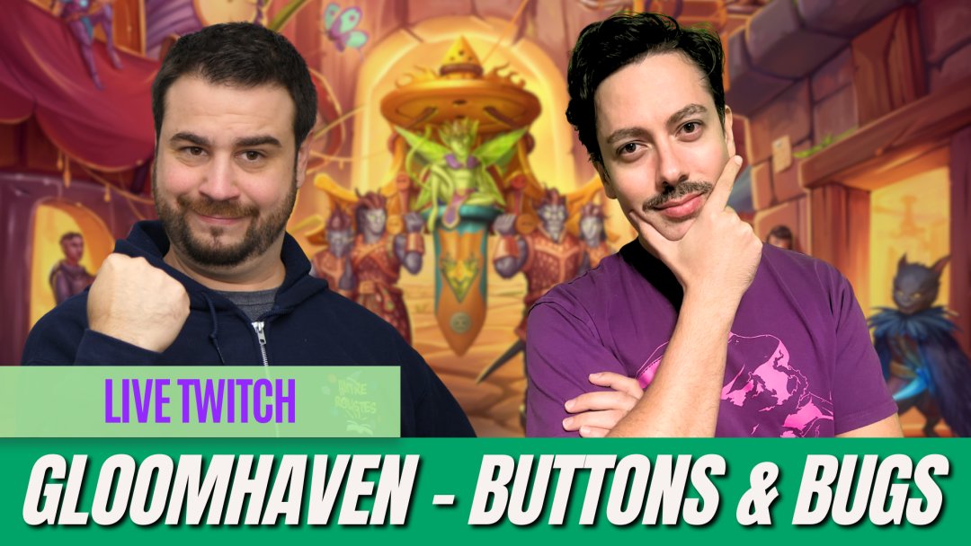 On se lance dans l'aventure solo de Gloomhaven - Boutons &amp; Bestioles avec Dandy dimanche 21 décembre à 10h !
Alors rejoignez nous dans la découverte de cette version mini (ou de poche) !

#twitch #jds
twitch.tv/antrerolistes