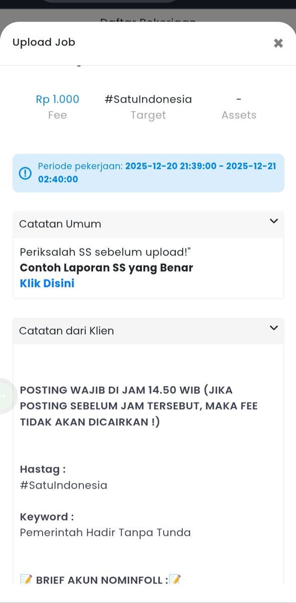 kucingorenn515's tweet image. mau cerita jdi gw ikut freelance buzzer gitu,Tdi dapat job posting di x kayaknya biar trending topik gitu INI JOB PERMINTAAN DARI PEMERINTAH
Kalian bisa lihat di foto
Maksudnya gw bisa2ny pemerintah nyewa buzzer biar dapat trending topik!! Gw sebagai orang Sumsel murkah liatini!