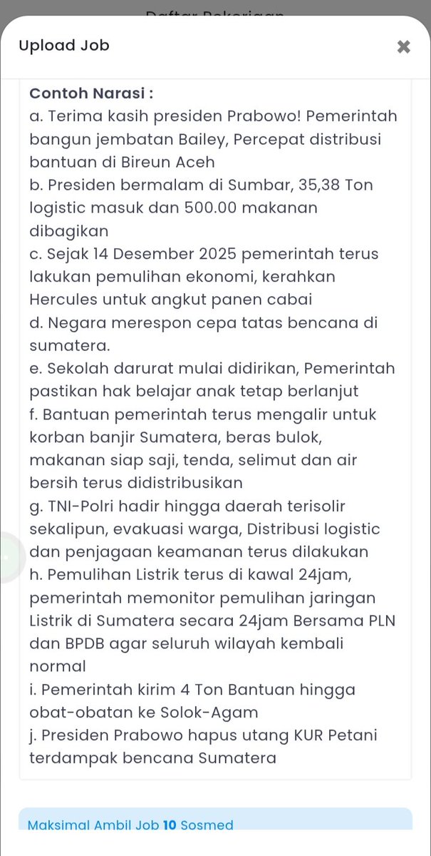 kucingorenn515's tweet image. mau cerita jdi gw ikut freelance buzzer gitu,Tdi dapat job posting di x kayaknya biar trending topik gitu INI JOB PERMINTAAN DARI PEMERINTAH
Kalian bisa lihat di foto
Maksudnya gw bisa2ny pemerintah nyewa buzzer biar dapat trending topik!! Gw sebagai orang Sumsel murkah liatini!