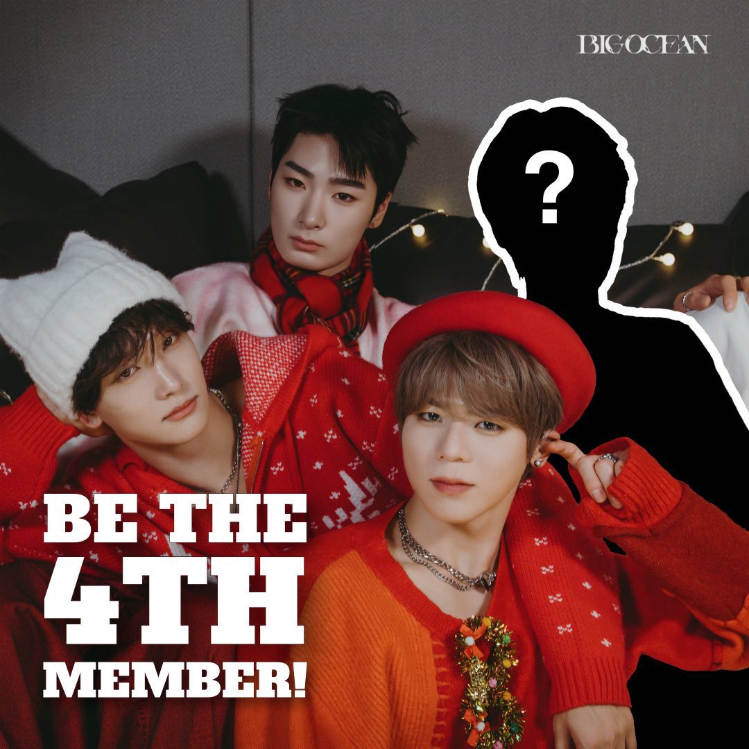 Big Ocean have opened auditions in search of a 4th member!

The audition is open to deaf men of any nationality born between 2000 and 2010.