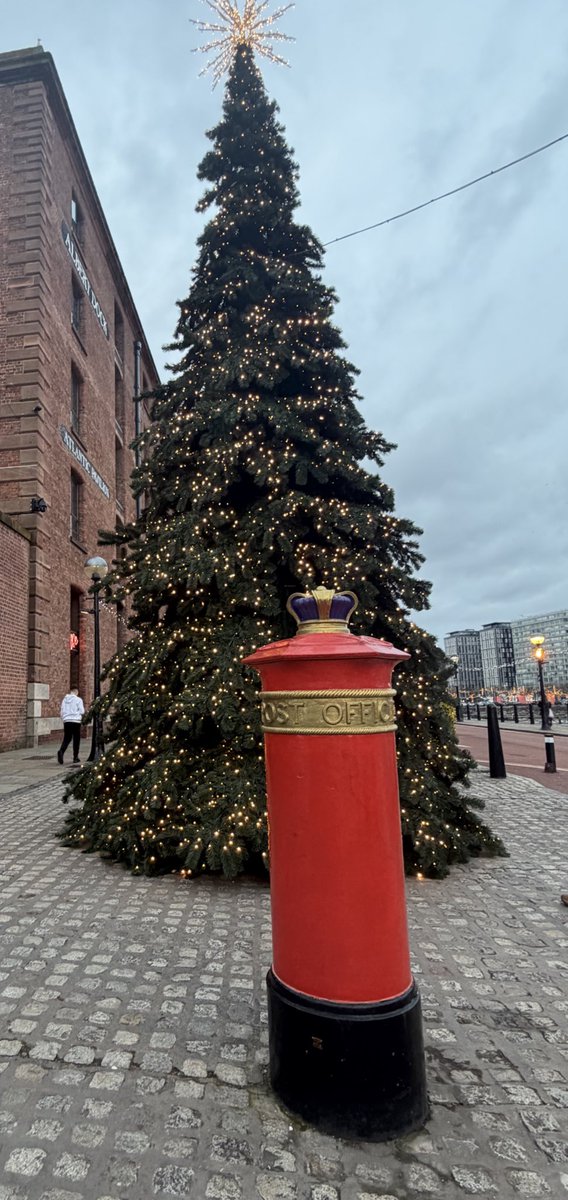 Special pillar box at the royal Albert dock #Liverpool #postboxsaturday