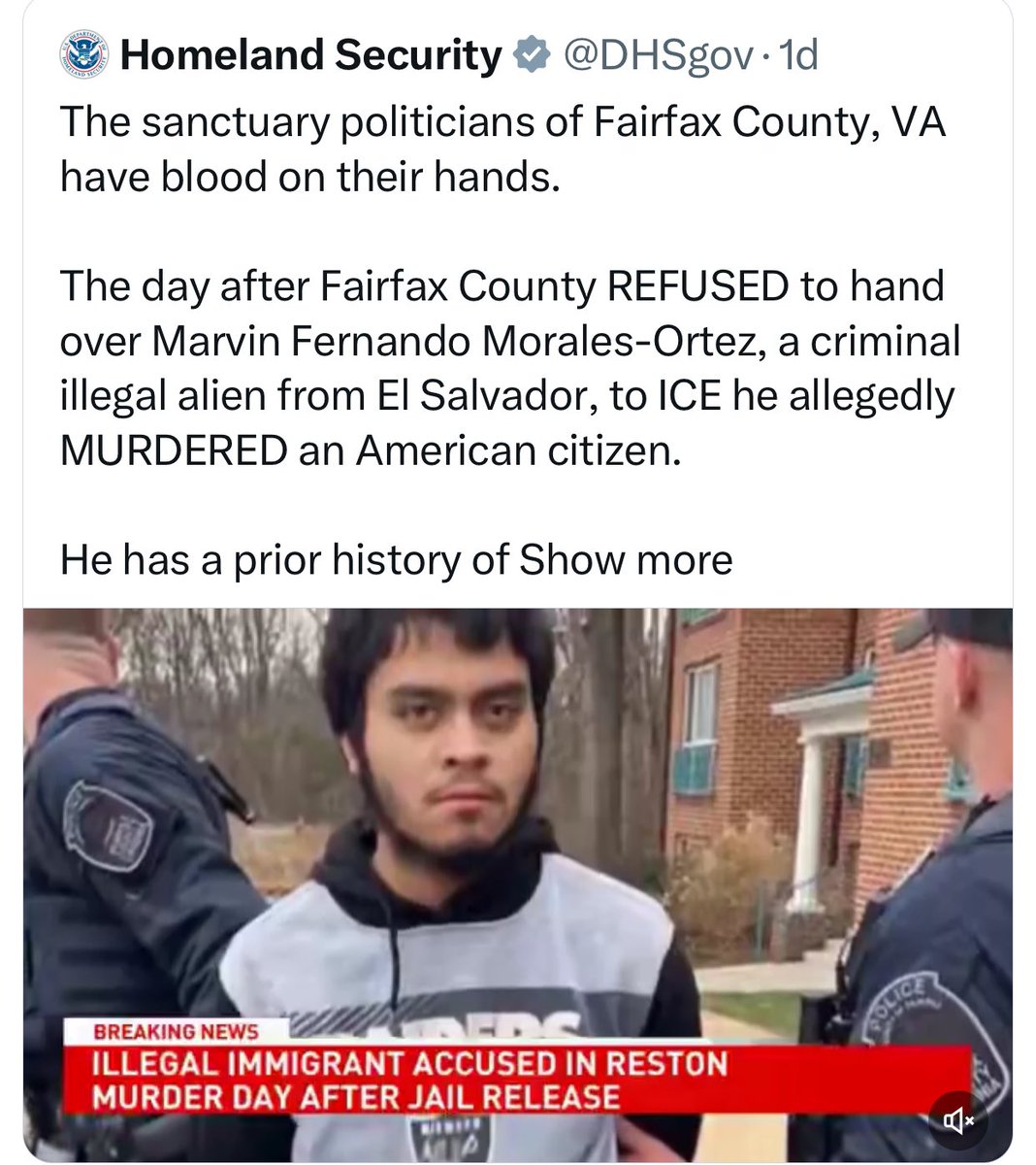 Rally_Virginia's tweet image. How many Virginians have to die before Democrats stop the insanity and start ARRESTING and DEPORTING violent criminals?!

Liberal officials are so blinded by hatred for Trump that they are literally sacrificing their own constituents to evil monsters and then patting themselves…