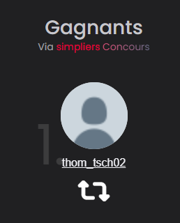 FRZoneTF's tweet photo. @thom_tsch02 bravo tu as gagné ! go DM https://t.co/U3zvjNW9QZ