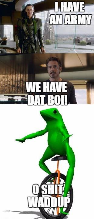 DatBoiPepeKlr's tweet image. Loki said he had an army… but we got DAT BOI.
O SHIT, WADDUP 🚴‍♂️💚
$DATBOI season stays undefeated.