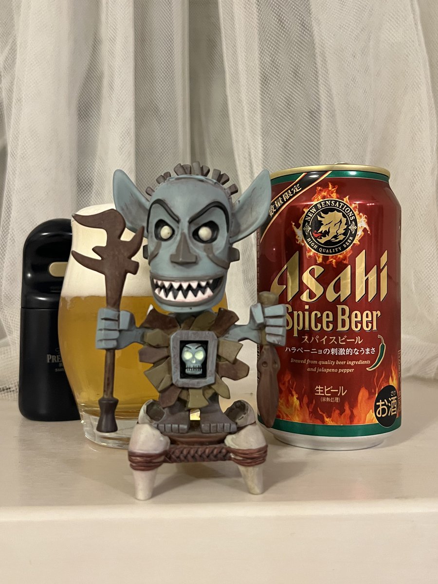 シリキウトゥンドゥーでグラス隠れちゃったw 唇も痺れて愉快なコイツの