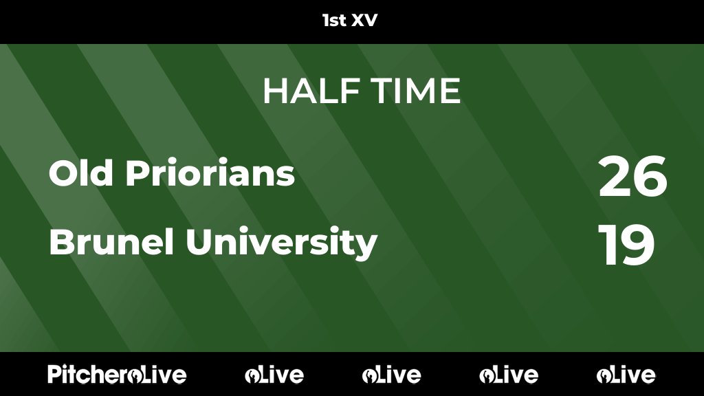 OPRFC's tweet image. HALF TIME: Old Priorians 26 - 19 Brunel University
#OLDBRU #Pitchero
oldpriorians.com/teams/185999/m…