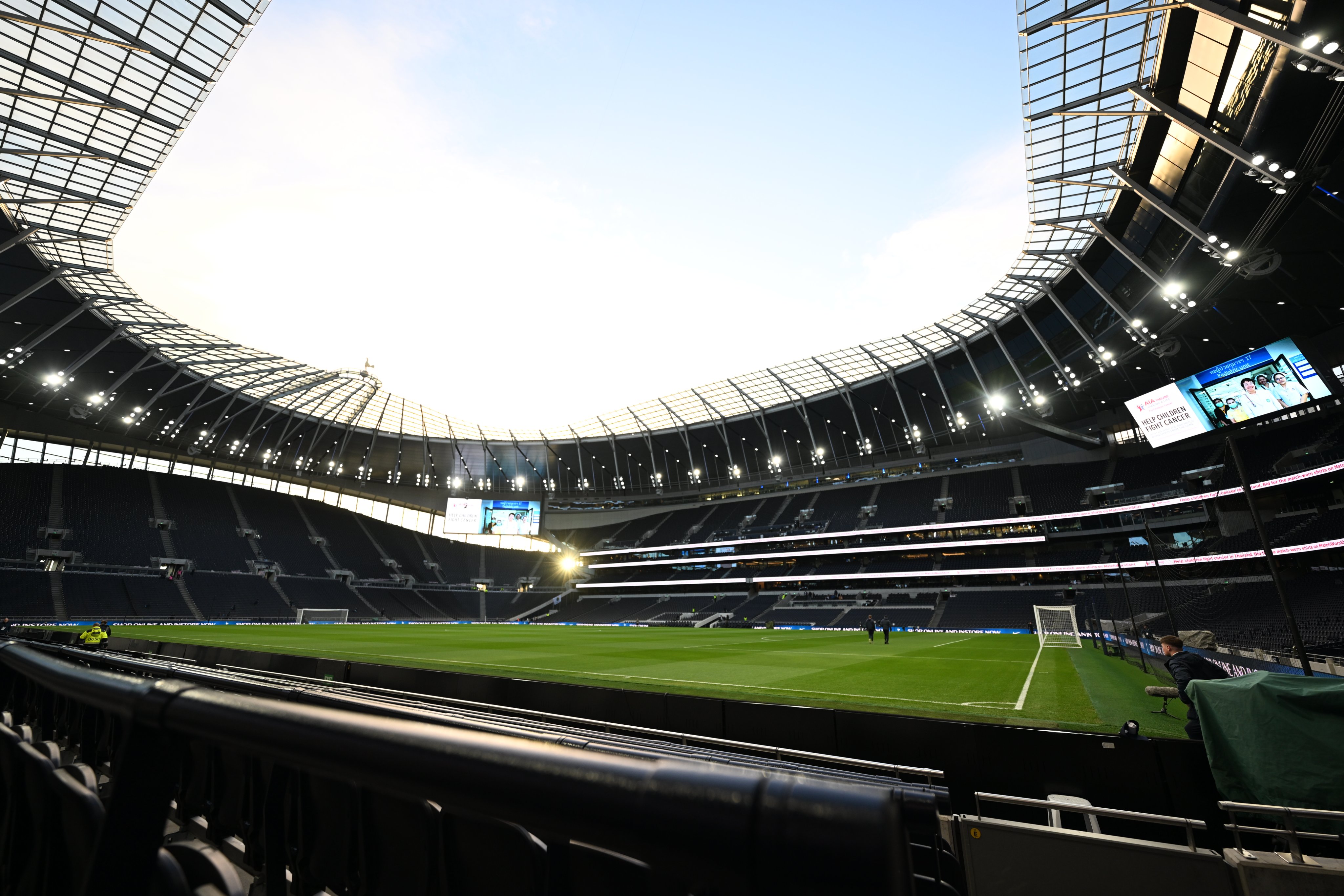 General view of Tottenham Hotspur Stadium.