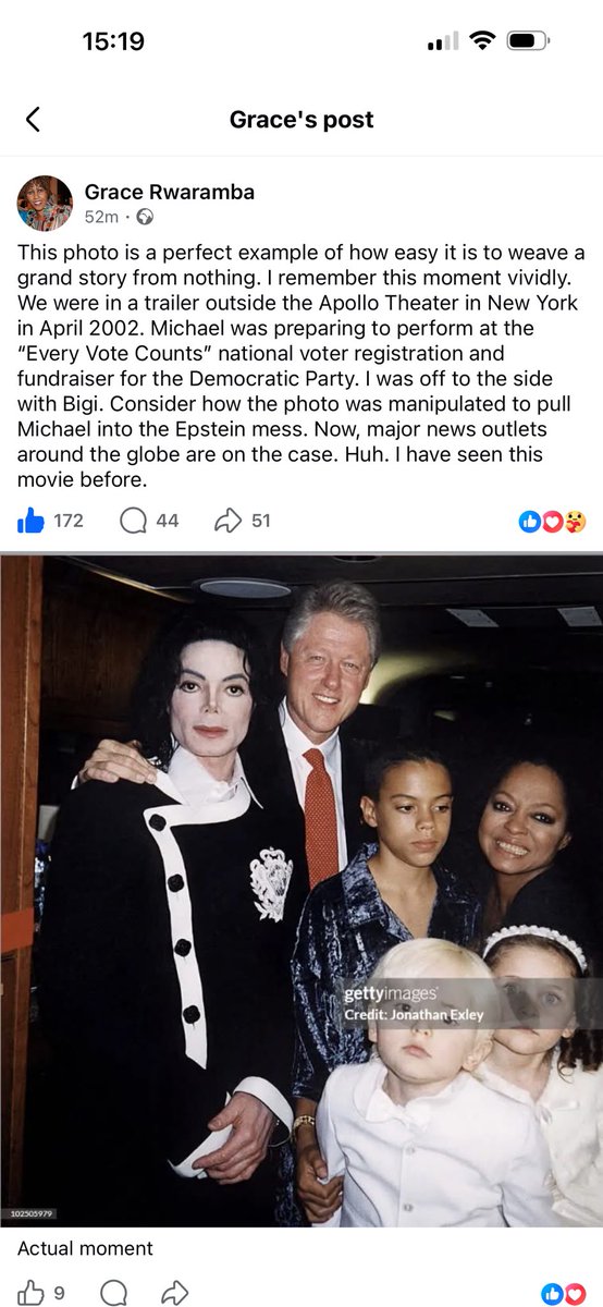 Grace was governess/ nanny to Michale’s children - this was also not a private jet it’s in a trailer outside the venue of the event.