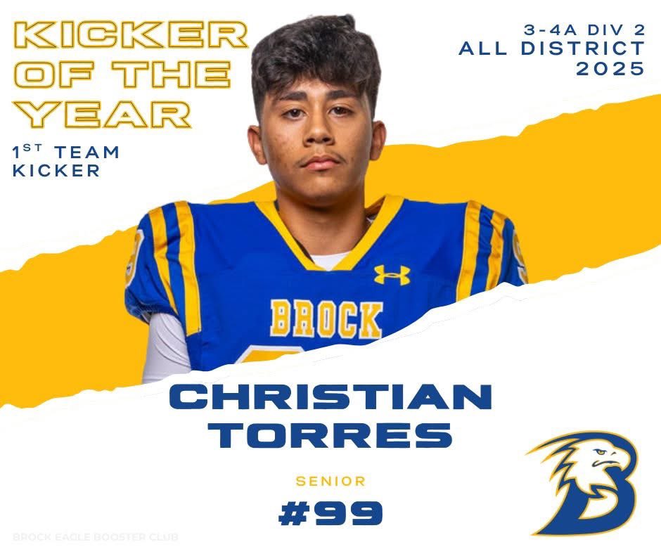 I’m very thankful to be voted as kicker of the year. I appreciate all my coaches!

<a href="/FentressKicking/">Fentress Kicking</a> <a href="/brock_football/">Brock Football</a> <a href="/CoachN_4Christ/">Billy Mathis</a> <a href="/coach_mullinnix/">Jordan Mullinnix</a> <a href="/ClintResta2425/">Coach Resta</a> <a href="/kt_recruiting/">Kicker Tracker Recruiting</a> <a href="/RecruitBrockFB/">RecruitBrockFB</a> <a href="/Recruit_DFW/">RecruitDFW</a> <a href="/CoachWaltonTSU/">Mike Walton</a>