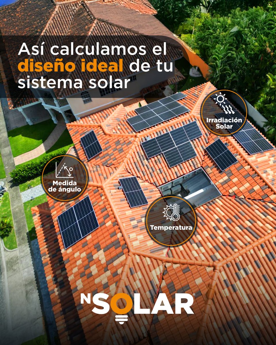 Cada sistema que diseñamos en NSolar se realiza con precisión, utilizando variables técnicas que garantizan la máxima eficiencia:
·Ángulo del techo
·Temperatura promedio
·Irradiación solar real
·Tu consumo eléctrico mensual

Innovación y tecnología al servicio de tu hogar.