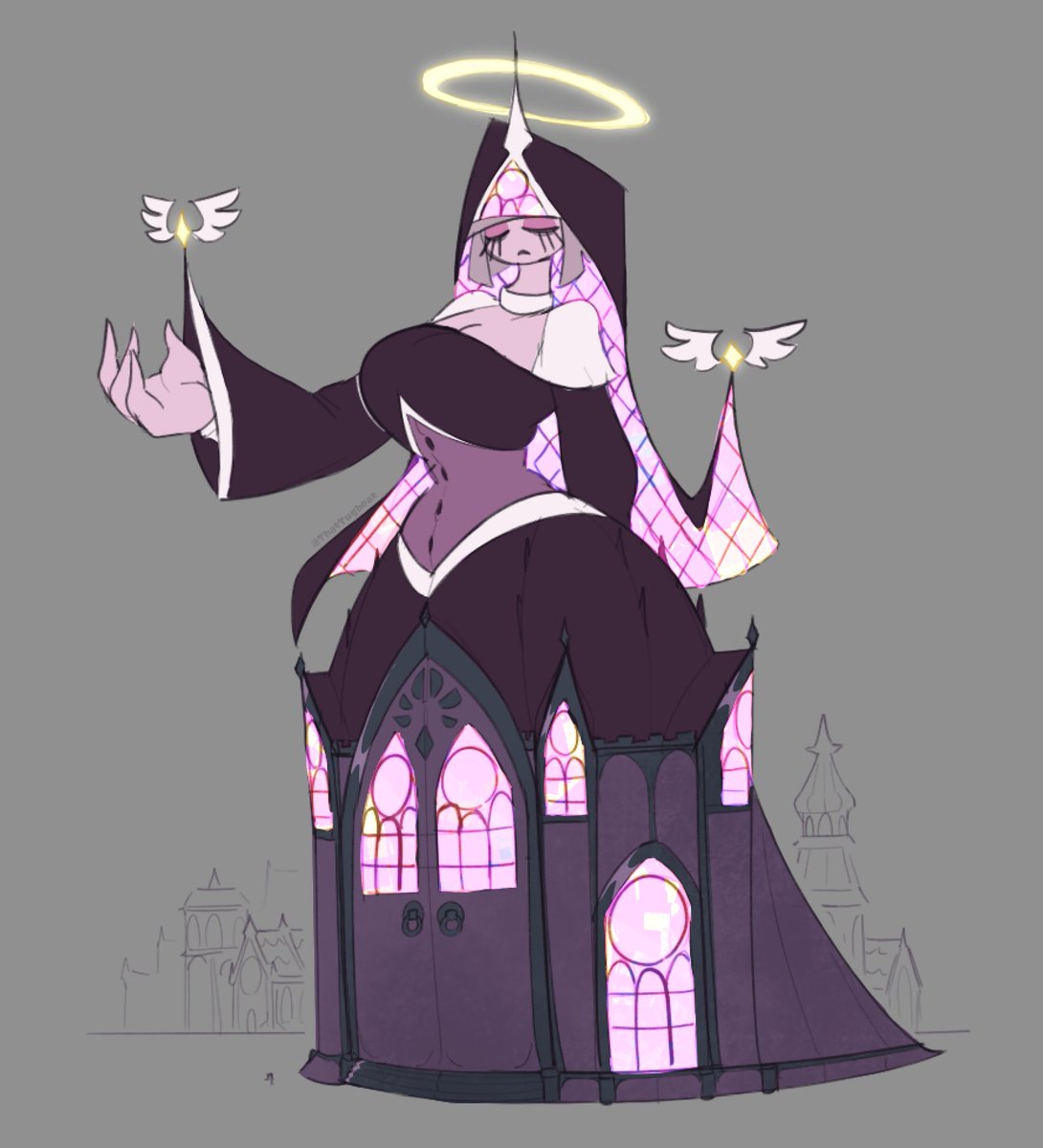 ThatTugboat's tweet image. This giant church woman