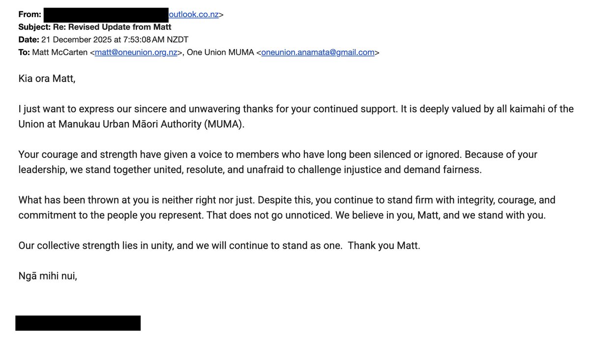 kaiviti_cam's tweet image. The legacy media might like to look away, @tukakimatt and his fellow travellers might like to defame and attack Matt McCarten and me, the @nzlabour Party might not care for the workers, and the @bighairynetwork might like to minimise things, but the workers themselves are…