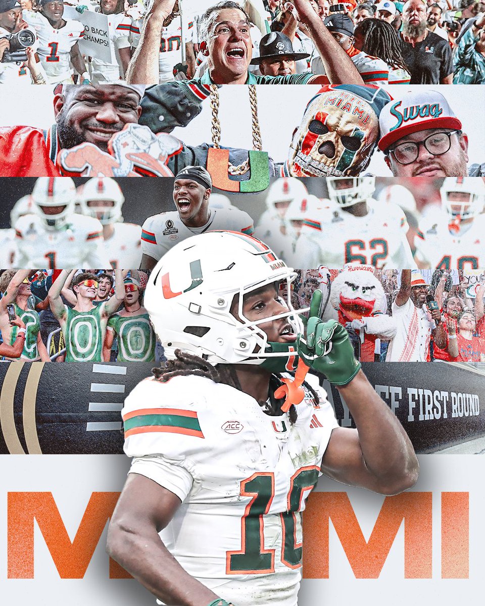 accnetwork's tweet image. DOWN GOES NO. 7 TEXAS A&amp;amp;M! 

MIAMI ADVANCES TO THE NEXT ROUND OF THE COLLEGE FOOTBALL PLAYOFF 🙌