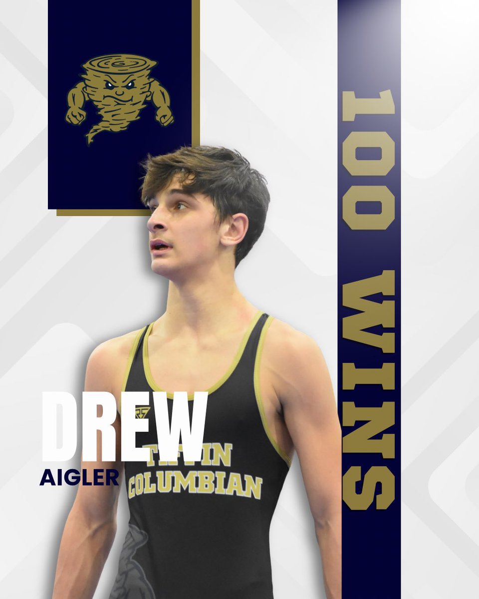 TiffinTornadoes's tweet photo. Congratulations to TC Senior Wrestler Drew Aigler who earned his 100th career win today!  The win game vs Twinsburg via pin in 4:19.

Congratulations!
#TornadoWarning https://t.co/EItgQythU6