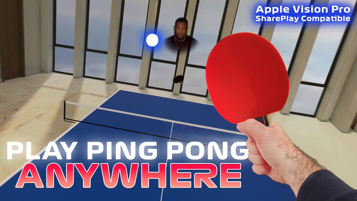 Love PING PONG?

Wanna play anywhere, any time?
You can with Apple Vision Pro… I just dropped a new video about the mixed reality app Ping Pong Club which had had a new update to allow SharePlay with spatial personas.

It’s awesome go check it out.

youtu.be/fSKoljpAQy4?si…