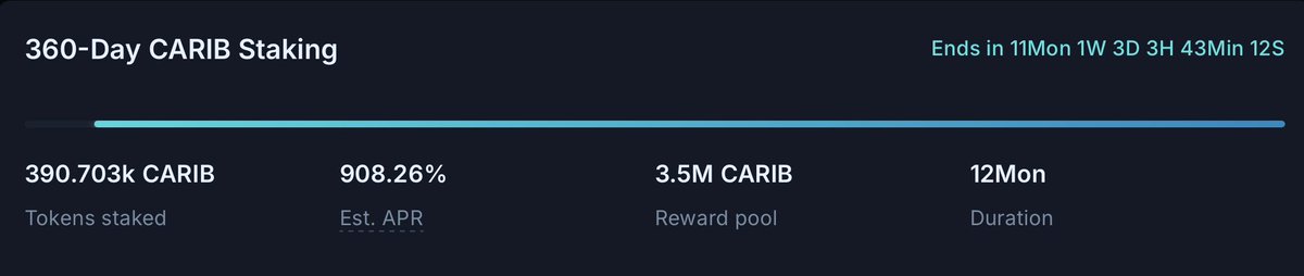 Super proud of <a href="/CaribDAO/">CARIB DAO</a> and <a href="/DexeNetwork/">DeXe Protocol</a> for sorting things out while i was afk— $CARIB staking is awesome! 👏 

👉 app.dexe.io/dao/0x04a7419d…
