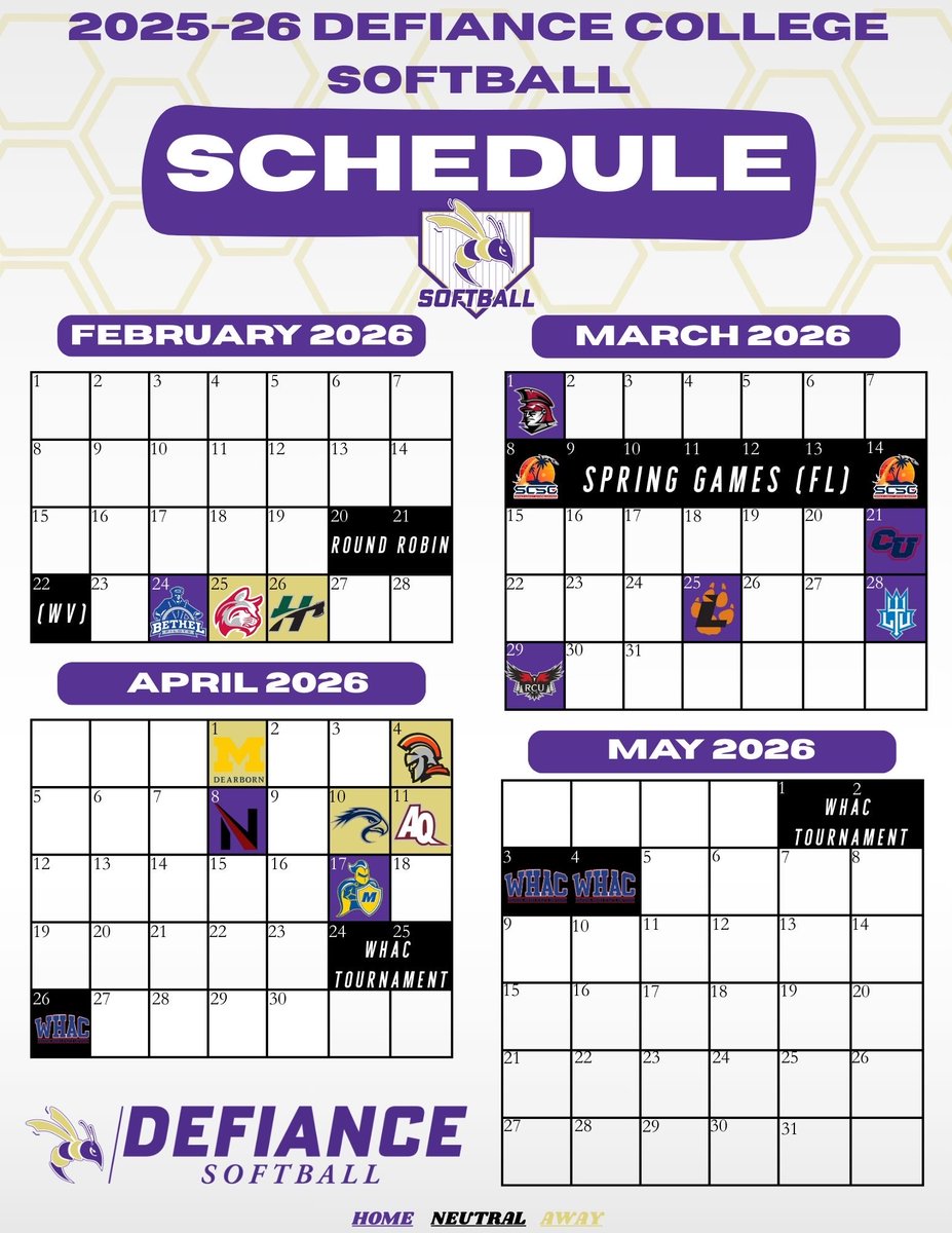 Defiance College Softball tweet media