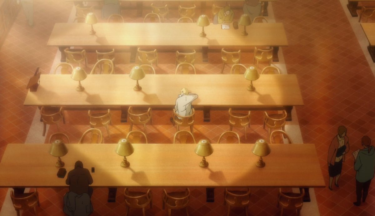 fourgivendays's tweet image. 7 years ago today banana fish episode 24 "the catcher in the rye" was released