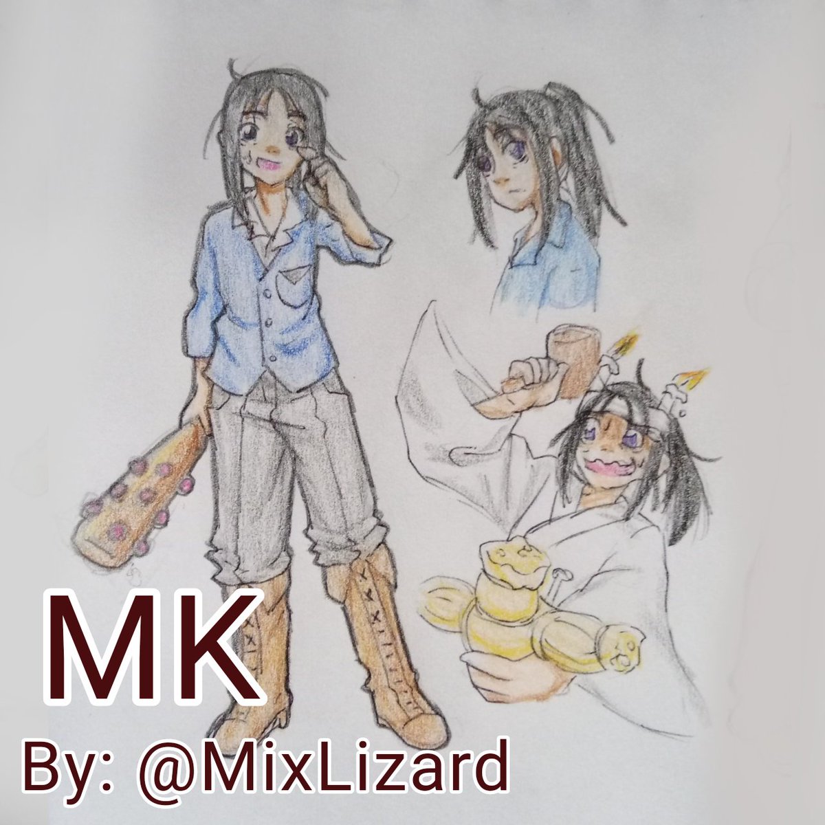 MixLizard's tweet photo. Taro Takiga #AssClassOC #OC #OriginalCharacter #PersonajeOriginal #Art #OriginalArt #TraditionalArt #Ilustracion https://t.co/Cc8019ctgx