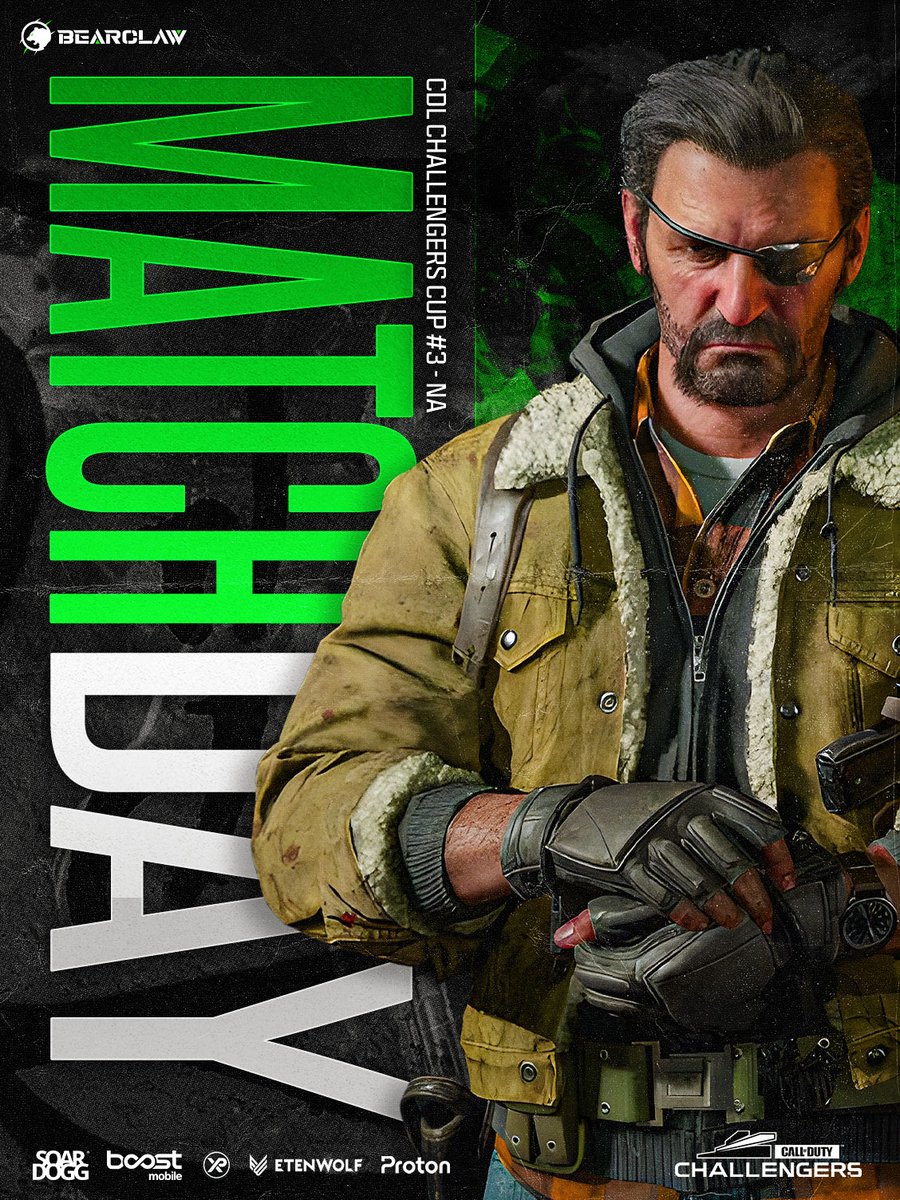 BearClaw_Esport's tweet image. MATCH DAY.
CDL Challengers Cup #3 (NA) is here.

Vizmah leads the charge live at 12 PM CST.
Pull up and lock in 🐾
📺 twitch.tv/vizmah

#CDL | #CoDChallengers | #FearTheClaw