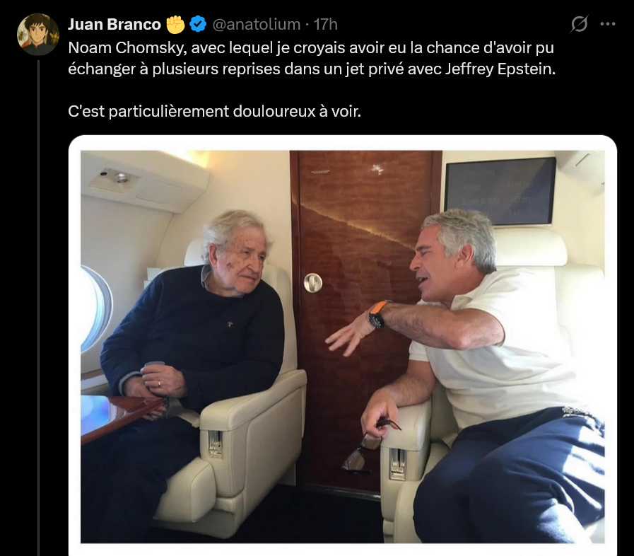 🟧Le coming out ébouriffant de juan branco sur ses relations tumultueuses et dissolues avec jeffrey epstein et chomsky, j'étais pas prêt... 🫣🫥🔞🍿