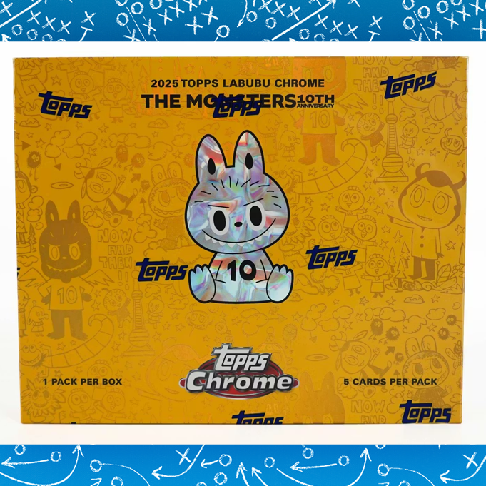 2025 Topps Chrome Labubu 1box① 2025 Topps Chrome Labubu 10th Anniversary Box — Random Card Group