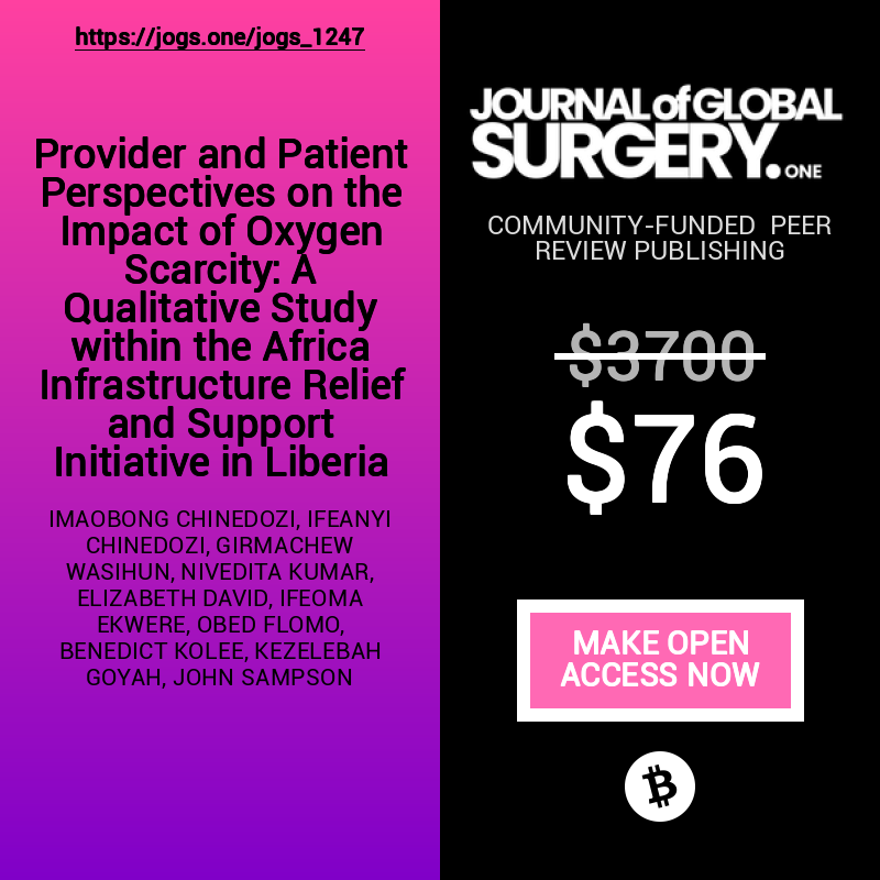 The Journal Of Global Surgery (ONE) tweet media