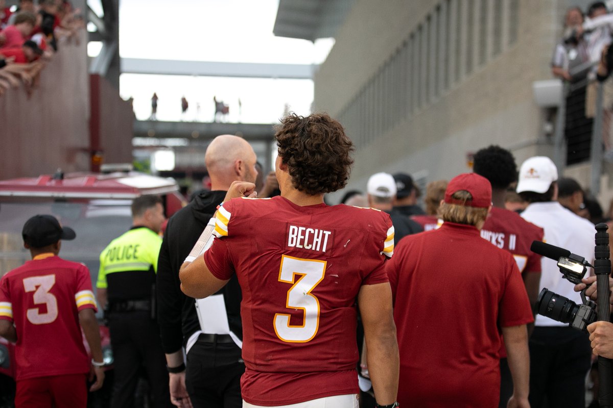 Rocco Becht's tenure at Iowa State:

- 26-13 record
- First 10 win season in school history
- 5-1 record vs Iowa &amp; K-State
- 2nd in school history in passing TDs
- 3rd in school history in passing yards

One of the best to ever come though Ames.